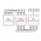 LA9D15017 propojovací sada horních a dolních hlavních pólů, pro 3x stykač LC1D150xx