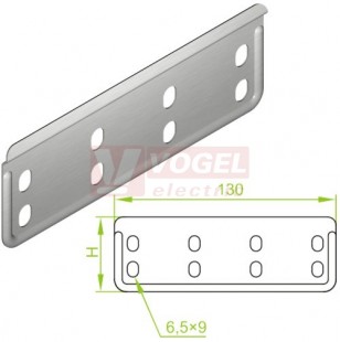 Spojka žlabu  50 LPLH50, přímá L=130mm, tl.0,7mm (153011)