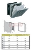 PF 22.000 IP54   24VDC, RAL7035, UL (7700005569) otvor 125x125mm, ventilátor s filtr.vložkou 44m3/h