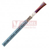 Unitronic FD CP plus 18x0,25mm2 kabel datový stíněný, bezhalogenový, vysoce flexibilní, barevné žíly podle DIN 47100, šedý vnější plášť z PUR, použití do energ.řetězů, aprobace UL/CSA, RAL7001 (0028896)