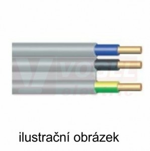 CYMYz 2Ax2,5 kabel plochý s ocelovým nosným lankem (če/hn)