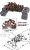 Svorkovnice ekvipotenciálová EPS 3 bez krytu  (8x0,75-6, 6x1,5-16mm2)