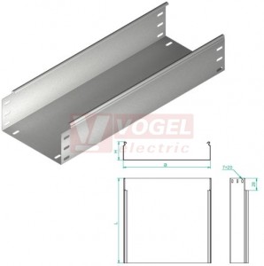 Žlab plný šxv 300x100 KBJ300H100/3 š300xv100mm, tl.1,0mm (111630)