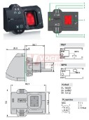 XB5S2B2M12 snímač otisku prstů, PNP, monostabilní, 20-30VDC, konektor M12/4pin