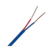 EXPP-T-24S-1000 Kompenzační vedení typ T, izolace PVC (do 105°C), lankové vodiče AWG 24, plášť modrý, žíly modrá/červená