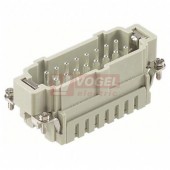 09330162616 Han ES-M konektor 16pin, V, 16A/500V, vel.16B, č. 1-16, Cage-clamp, 0,14-2,5mm2