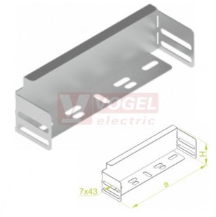 Záslepka žlabu ZKL400H100, tl.0,7mm (110601)