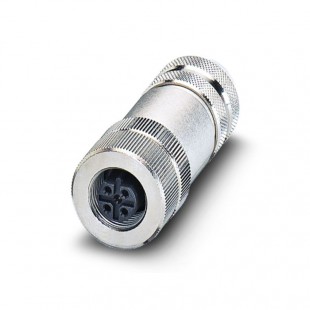 SACC-M12FSB-5CON-PG9 SH AU datový konektor, PROFIBUS, INTERBUS, M12/5-pin/přímý/zásuvka/kód B stíněný, šroubové připojení, rýhovaný materiál: Zinkový odlitek, niklovaný, kabelové šroubení Pg9, vnější průměr kabelu 6,5-8,5mm (1507777)