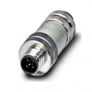SACC-M12MSB-5CON-PG9 SH AU datový konektor, PROFIBUS, INTERBUS, M12/5-pin/přímý/vidlice/kód B, stíněný, šroubové připojení, rýhovaný materiál: Zinkový odlitek, niklovaný, kabelové šroubení Pg9, vnější průměr kabelu 6,5-8,5mm  (1507764