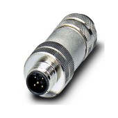 SACC-M12MSB-5CON-PG9 SH AU datový konektor, PROFIBUS, INTERBUS, M12/5-pin/přímý/vidlice/kód B, stíněný, šroubové připojení, rýhovaný materiál: Zinkový odlitek, niklovaný, kabelové šroubení Pg9, vnější průměr kabelu 6,5-8,5mm  (1507764