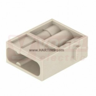 09140033001 Han Modul C, konektor, 3pin, 40A/690V, V, 1,5-6mm2, kripovací, polykarbonát, RAL7032