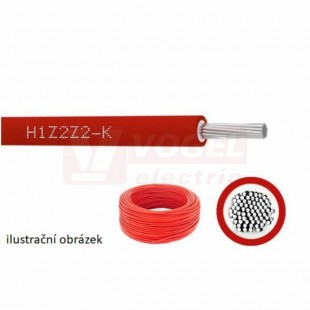 SOLARKABEL H1Z2Z2-K 1x6mm2, červený, průměr 6,4mm