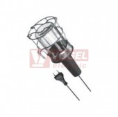 Svítidlo 1x  60W přenoska TECHNIC C, (TLC-60/b) bez.přív.kabelu, 230V, 60W, E27, IP40, skl.kryt, kov.košík s hákem