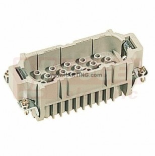 09210403001 Han D konektor 40pin, V, 10A/250V, vel.16B, Crimp., 0,14-2,5mm2, (krimp. kontakty obj. zvlášť)