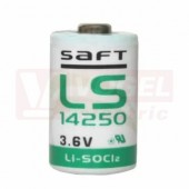 Baterie  3,60 V 1/2AA LS14250    1,2Ah LITHIUM SAFT (bez vývodů) zvýšená kapacita (max.stálý dob.proud 35mA)