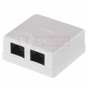 J0401 UTP datová dvojzásuvka RJ45