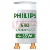 Startér   4-65W Philips S10 4-65W SIN 220-240V WH UPN/1000 pro zářivky