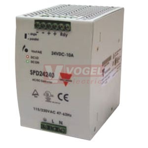 Zdroj spínaný 3f 24VDC 10A (SPD-24-240-3) 2/3x340-575VAC//24VDC (240W)