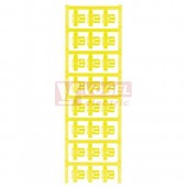 SFC 2,5/21 MC NE GE SlimFix Clip, označení vodičů a kabelů, žlutá, 4,0-10,0mm2, 21x9,3mm (1062070000)