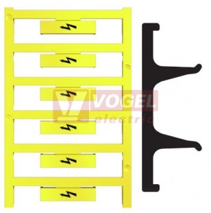 WAD 8 MC B GE/SW  krycí štítek, žlutý, 33,3x8mm, se znakem blesku (1120470000)