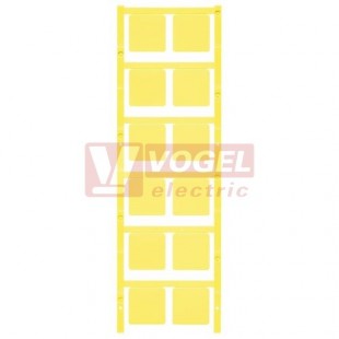 SM 27/27 MC NE GE MultiCard, značení přístrojů SwitchMark, bez potisku, štítek žlutý, v27mm x š27mm, PA66 (1131840000)
