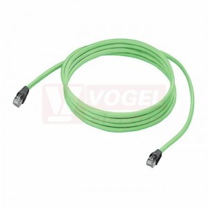 IE-C5ES8UG0005A40A40-E Systémový kabel zelený, RJ45 IP 20, RJ45, IP20, Kat.5, PUR, délka 0,5 m (1175000000)