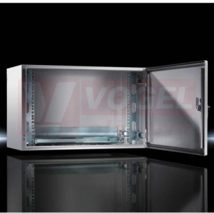 DK7641.000 Nástěnná skříňka AE, pro malé datové sítě U8, švh 600x380x350mm, RAL 7035, do IP 66 (podle zvolené přírubové desky)