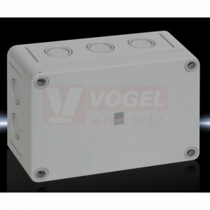 PK9508.050 (BAL) Svorkovnicová skříňka, s neprůhl.víkem, IP66, IK08, polykarbonát, metrické předlisovaný otvory, š130xv94xh57mm, RAL7035 (bal=4ks)