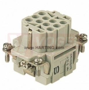 09320103101 Han EE konektor 10pin, Z, 16A/500V, vel.6B, č.1-10, Crimp., 0,14-4mm2