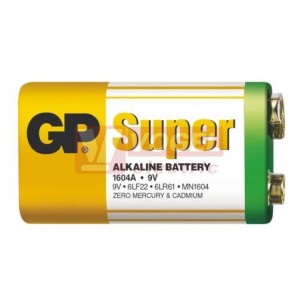 Baterie  9,00 V 6LF22 1604 alkalická, GP Super Alkaline, shrink/1ks  DOPRODEJ