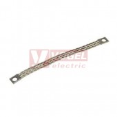 NSYEB1510D6 Zemnící pásek L=150mm, š=17mm, 10mm2, průměr otvoru 6,5M mm, pocínovaná měď (obj.množství 10ks)