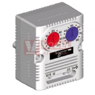 NSYCCOTHDF Termostat, 0...60°C ale stupnice 32…140°F, 1Z + 1V  pro topení i chlazení