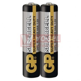 Baterie  1,50 V R03  mikro zinkouhlíková, GP SUPERCELL, shrink/2ks