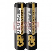 Baterie  1,50 V R03 mikro zinkouhlíková, GP SUPERCELL, shrink/2ks