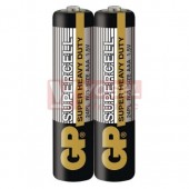 Baterie  1,50 V R03  mikro zinkouhlíková, GP SUPERCELL, shrink/2ks
