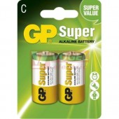 Baterie  1,50 V LR14 monočl.malý alkalický, C, GP Super Alkaline, blistr/2ks