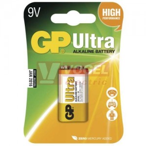 Baterie  9,00 V 6LF22 1604 alkalická, GP Ultra blistr/1ks