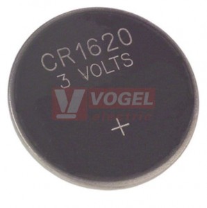 Baterie  3,00 V knofl. CR1620  lithiová 75mAh, GP blistr/5ks (B1570)