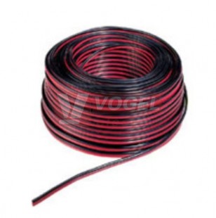 CYH 2x0,35mm2 dvojlinka černá/červená (černá s červeným pruhem)  (S8230)