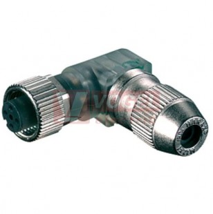 7000-12691-0000000 konektor M12/4-pin/3xLED/zás/úhlový, 4x0,5mm2, zařezávací svorky, plastový, průměr kabelu 4-5,1mm