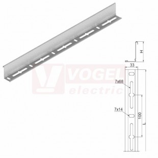 Přepážka do žlabu PGR30/3N, tl. 0,5mm, výška 30mm, délka 3m (130209)