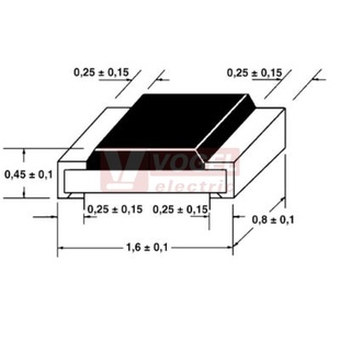 VÝPRODEJ  Rezistor RR-820R SMD/901-154/