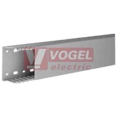 Kanál v 50xš 75 Tehalit DNG 500750 7030B rozvaděčový s víkem, PVC, šedý RAL7030, děrování dna dle DIN 43659
