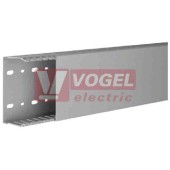 Kanál v 50xš100 Tehalit DNG 501000 7030B rozvaděčový s víkem, PVC, šedý RAL7030, děrování dna dle DIN 43659