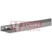 Kanál v 75xš 25 Tehalit DNG 750250 7030B rozvaděčový s víkem, PVC, šedý RAL7030, děrování dna dle DIN 43659