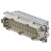 Konektor  24/48pin V 16A/500V HDC HE 24 MQT 25-48, technologie připojení vodiče SNAP-IN do 2,5mm2, šedá svorkovnice, číslování 25-48 (2667020000)