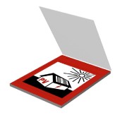 TABPACK PV 90/100 WFF Označení přístrojů, symbol PV, značky na přístroje, v/š 100x90 mm,  polyakrylátové lepidlo (2817460000)