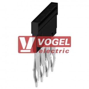 ZQV 4N/ 4 BK propojka  4-pólová černá, rozteč 6,1mm (2810890000)