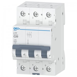 Jistič 3P 20A C (LTP-20C-3) Ue AC 230/400V/DC 180V, 6kA (OEZ 42256)