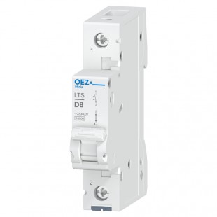 Jistič 1P   8A D (LTS-8D-1) Ue AC 230/400V/DC60V, 10kA (OEZ 41990)